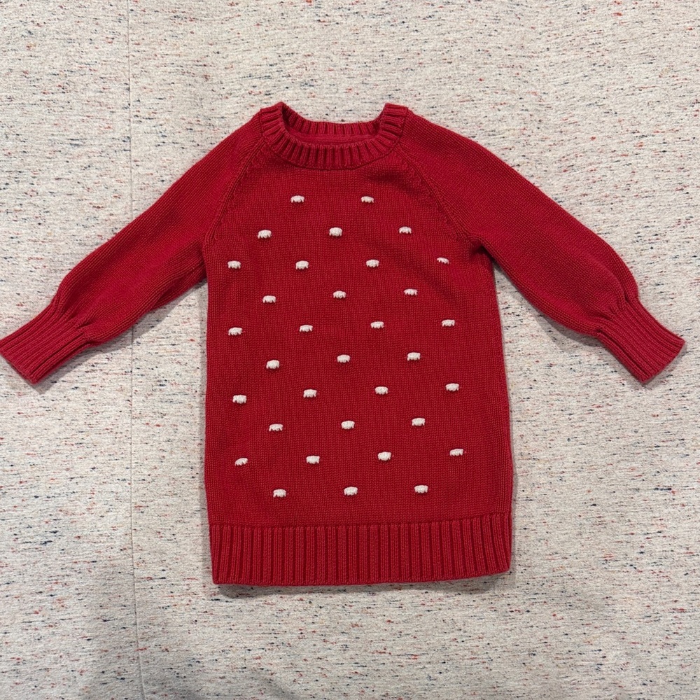 GAP Toddler Red Knit Crewneck Sweater